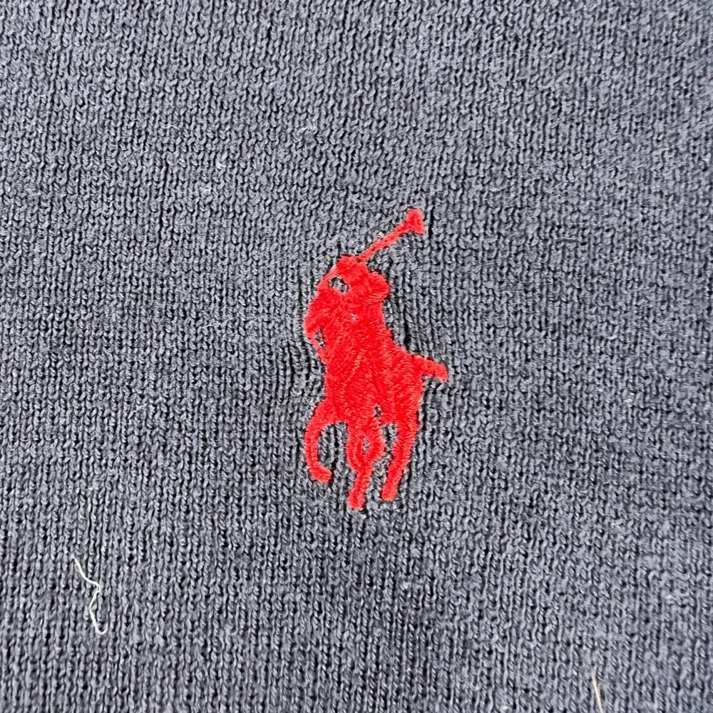 Polo Ralph Lauren Sweater Mens XL Extra Large Blue Long Sleeve V Neck Knit